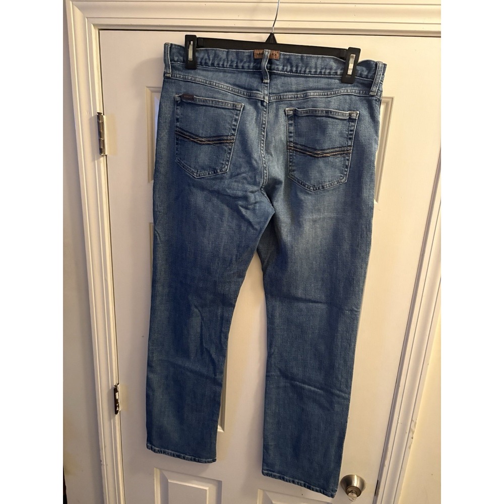 Ariat M4 Straight Leg Men's Blue Wash Jeans Excellent Condition 34 X 32